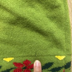 VTG 80’s United Colors of Benetton Sweater Wool Blend Green Italy cropped