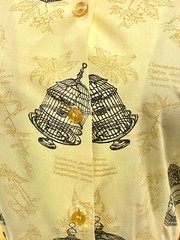 Vintage 1950s ” Collectors Item” Two Tone Yellow Summer Cotton Dress Sz 13-14