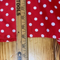 Vintage Hudson’s Blouse Red With White Polka dots Bow Collar Long Sleeve Shirt