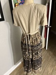 Vintage 80’s Stuart Alan Floral Dress Boho Tieback Sz 8 y9