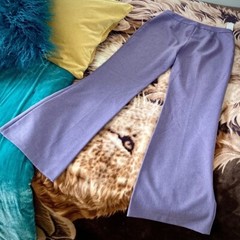 United States of Benetton deadstock vintage NWT purple polyester trousers size 8