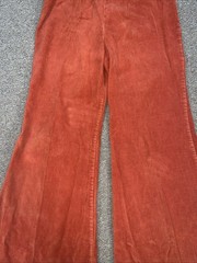 Vtg 60/70s RT Jr’s Red 15″ Bell Bottoms Snap/Button Waist