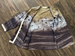 Maggie Shepherd Women’s Size S Iridescent Brown Champagne Vintage Blouse Top