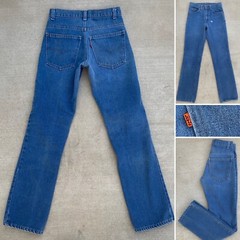 Vintage Levis Orange Tab Jeans 1970s 80s 70s SF 207 28 Waist 31.5 Inseam