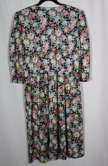 Vintage Tabby of California Floral Maxi Dress Womens 14P Cottagecore 80s