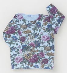 VTG 90s Denim Republic Floral Cottagecore Tapestry Knit Sweater – Large