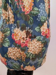 ROMANTIC VICTORIAN 1880’S HYDRANGEA FLORAL PRINT SKIRT 