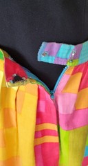 Vtg Anne Crimmins For UMI Collections Bold Neon Geometric Skirt Jacket Suit 10