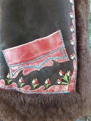 Vintage Penny Lane Sheepskin & Leather Coat Iceland Poland S