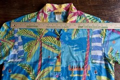 Vintage 90’s Ken Done Art And Design Shirt Small Tropical Bold Island Button USA