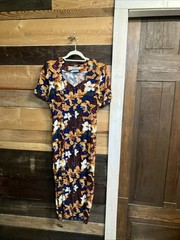 Joni Blair Vintage 90s Womens Cottagecore Floral Dress