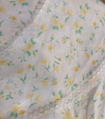 New! VINTAGE Size 2X Sears Carriage Court Nightgown Women’s Yellow Floral Lace