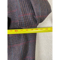 Calvin Klein Blazer Womens 6 Brown Plaid 100% Wool Made in USA Vintage ILGWU