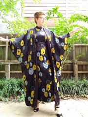 RARE 1960s Mr. Blackwell Custom Satin Silk Brocade Dress and Jacket