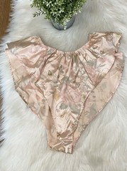 Escapades 80s Vintage Satin French Cut Flutter Panty Sleep Shorts Lingerie Sz L