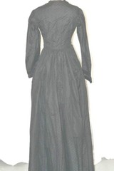 antique dress Civil War era one piece w/jacket unusual bust 30 original 1860
