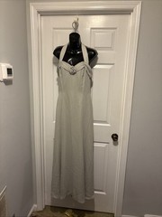 Vintage Nu Mode Prom Party Formal Size 9/10 Celedon Green Chiffon