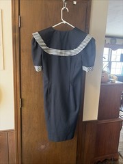 Vintage ‘80’s Women’s Size 10 Black/white Dress By Positive Attitude