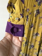 1940s Beautiful Color Block Dress