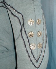 Antique Dress Seafoam Green Wool 1890’s Victorian Braided Trims