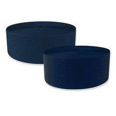 Navy Sew On Hook and Loop Tape 4 inch Wide Non-Adhesive 25 Yard Length Nylon Fab