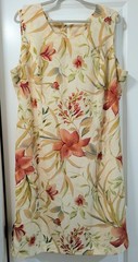 FLORAL PRINT Kari’s Korner Vintage Sleeveless Dress/SS Jacket Set Ylw/Multi 18