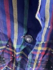Cedars Vintage Plaid and Rhinestone Blazer Size L 90’s
