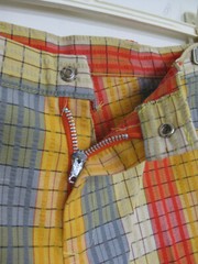 70s Seersucker Pants Unworn Rainbow 31×33 JCPenney Wide Belt Loops