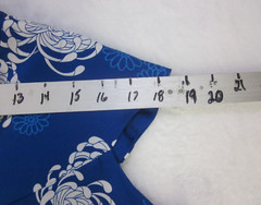 Hilo Hattie Womens Muumuu sz 14 Hawaiian Maxie Dress Gown Blue Floral 1/2 Zip